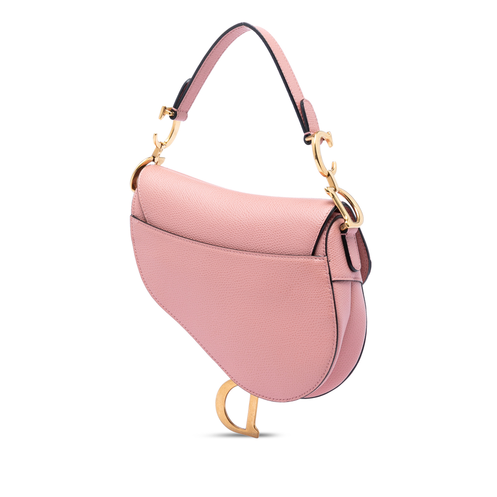 Pre-Loved Dior Mini Grained Calfskin Saddle Bag - Picture 2 of 5